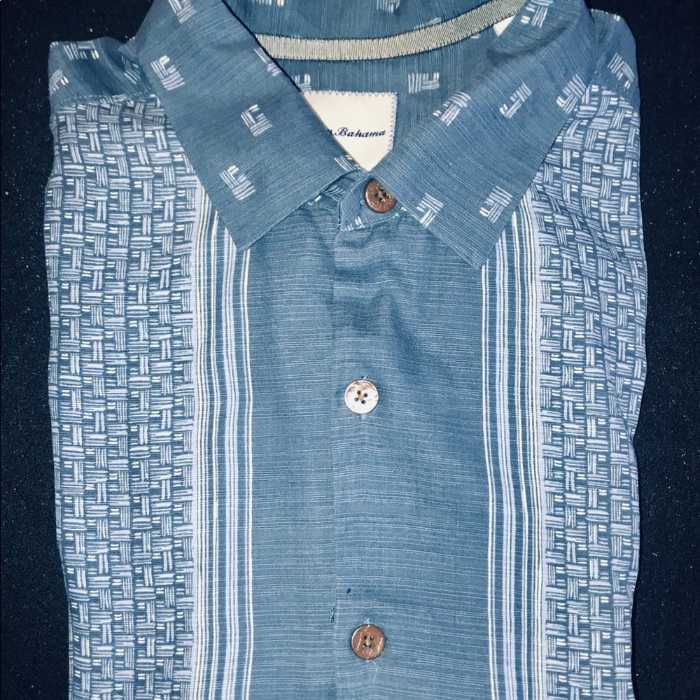 Tommy Bahama Short Sleeve Silk Shirt 1XB Pre-Owned